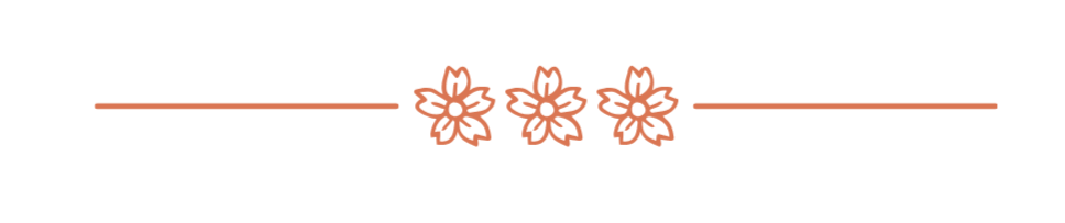 frise de fleur orange