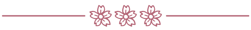 frise de 3 fleurs en illustration