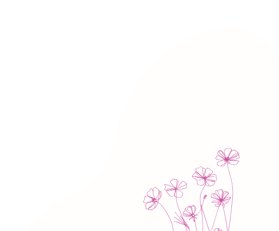 masque avec fleur