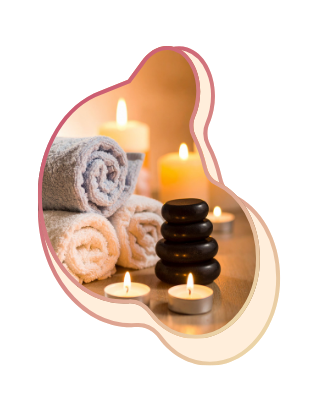 serviette et bougies