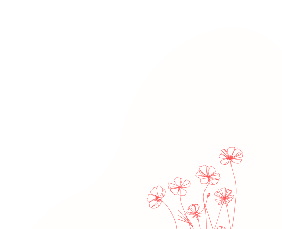 masque avec fleur d'illustration