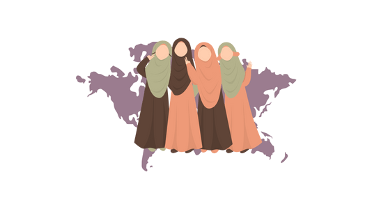 icone de femmes voilées dans le monde