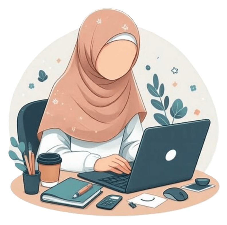 femme travaillant sur un bureau avec un pc
